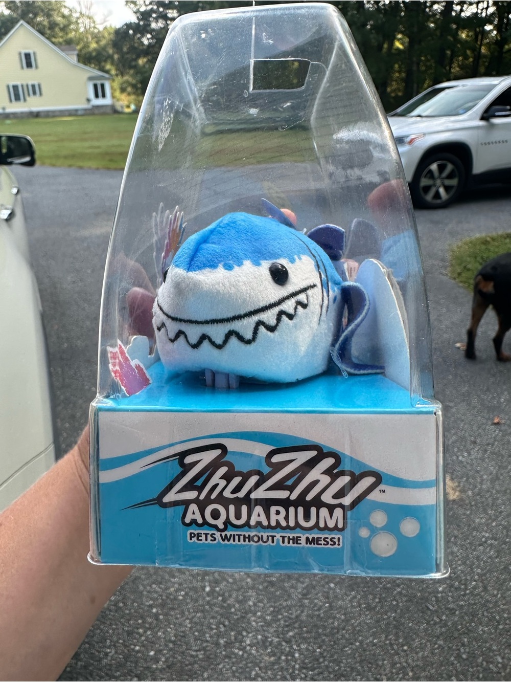 ZhuZhu Aquarium Blue Plush Shark Pet Toy